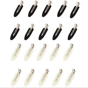 Set of Black and White Hair Clips